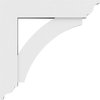 Ekena Millwork Standard Thorton Architectural Grade PVC Bracket with Traditional Ends, 3"W x 20"D x 20"H BKTP03X20X20THR01